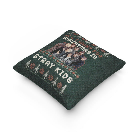 Stray Kids Christmas Woven Pillow - Fandom-Made