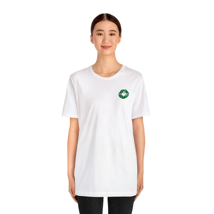 Weed Lips Pocket T-Shirt - Fandom-Made