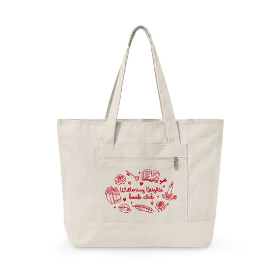Wuthering Heights Book Club Zippered Canvas Tote - Fandom-Made