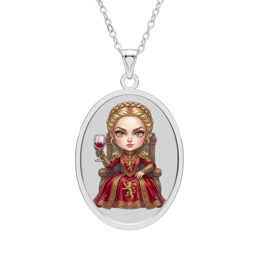 Queen Cersei Oval Pendant