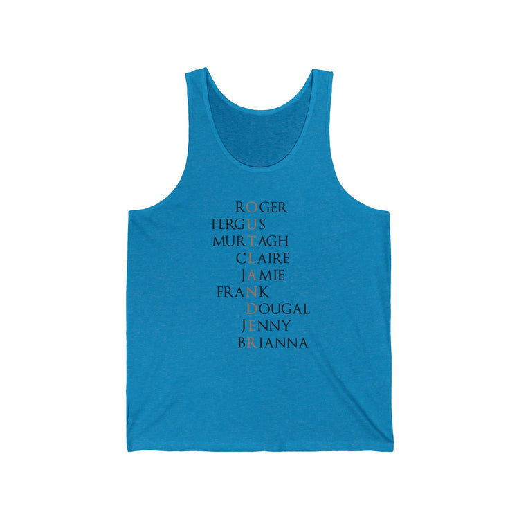 Outlander Characters Tank Top