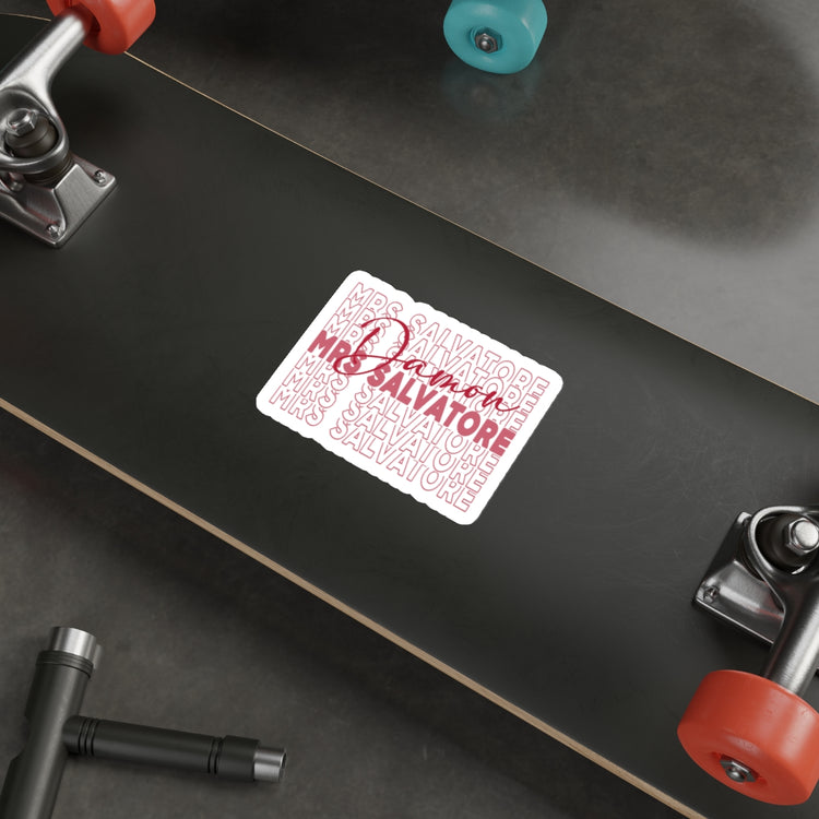 Mrs. Damon Salvatore Die-Cut Sticker