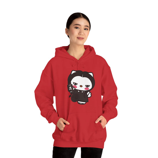 Wednesday Kitty Hoodie - Fandom-Made