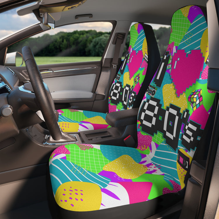 I Love The 80s All-Over Print Car Seat Covers - Fandom-Made