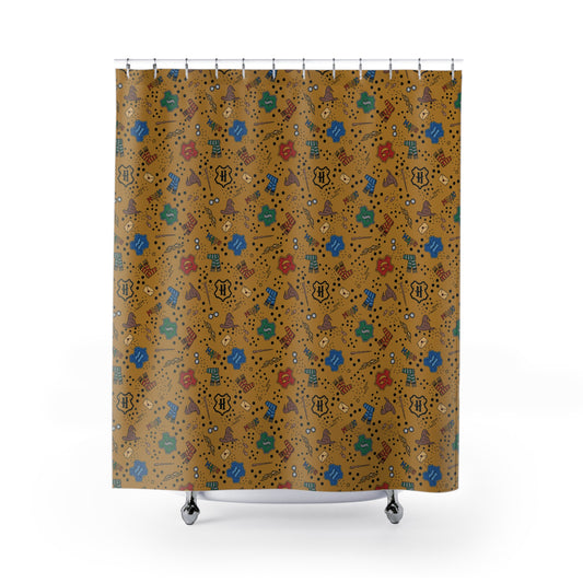 Hogwarts Hufflepuff House Shower Curtain