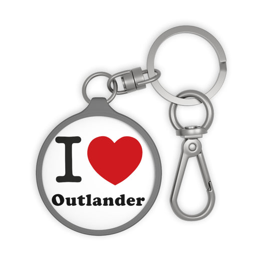 I Love Outlander Keyring