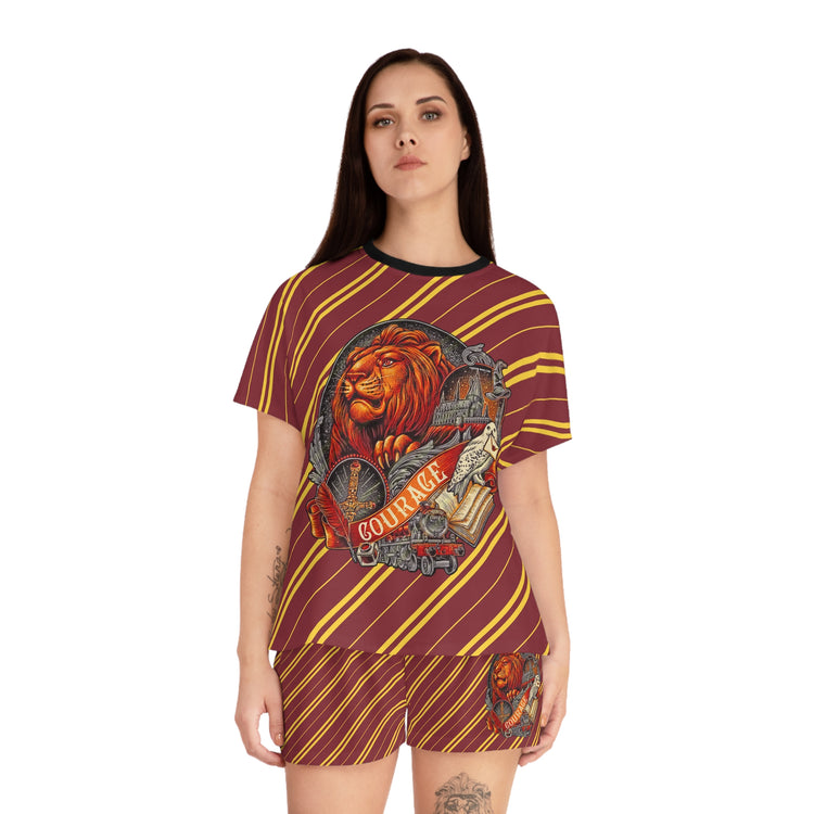 Gryffindor Courage Women's Short Pajama Set - Fandom-Made