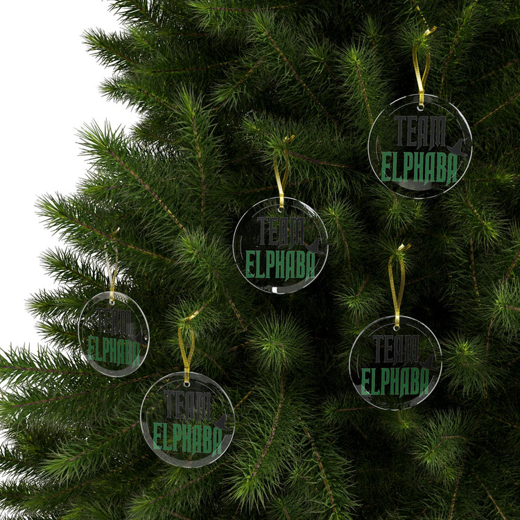 Team Elphaba Glass Ornament