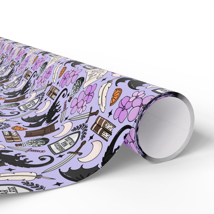 Fourth Wing Collage Wrapping Paper