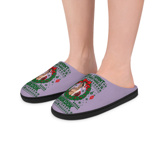 Jungkook Christmas Women's Slippers - Fandom-Made