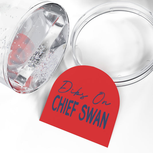 Dibs On Chief Swan Snow Globe