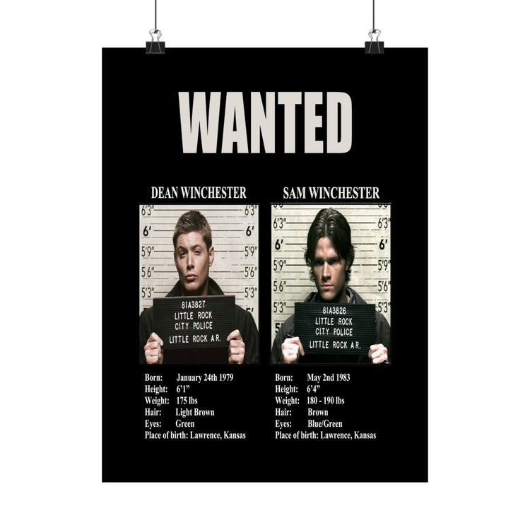 Winchesters Wanted Poster