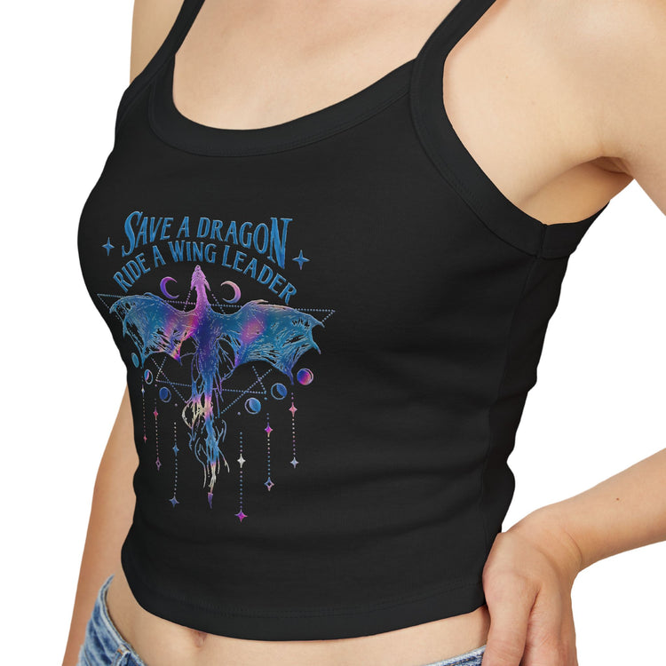 Save a Dragon Spaghetti Strap Tank Top