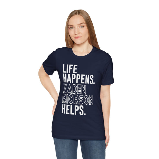 Life Happens Xaden Riorson Helps Unisex T-Shirt - Fandom-Made