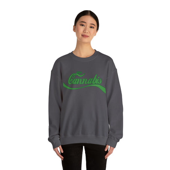 Enjoy Cannabis Crewneck Sweatshirt - Fandom-Made