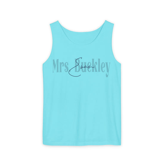 Mrs. Evan Buckley Unisex Garment-Dyed Tank Top - Fandom-Made