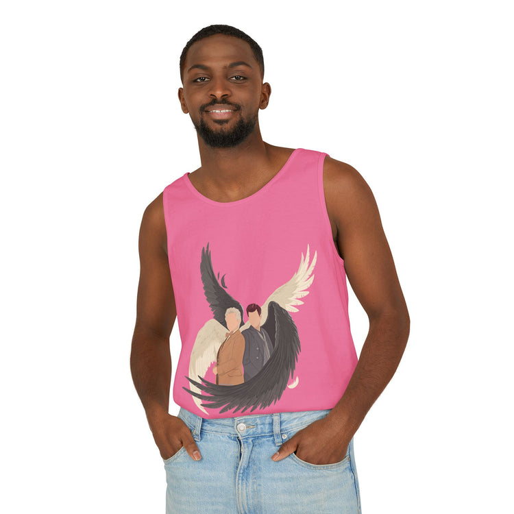 Good Omens Duo Unisex Garment-Dyed Tank Top