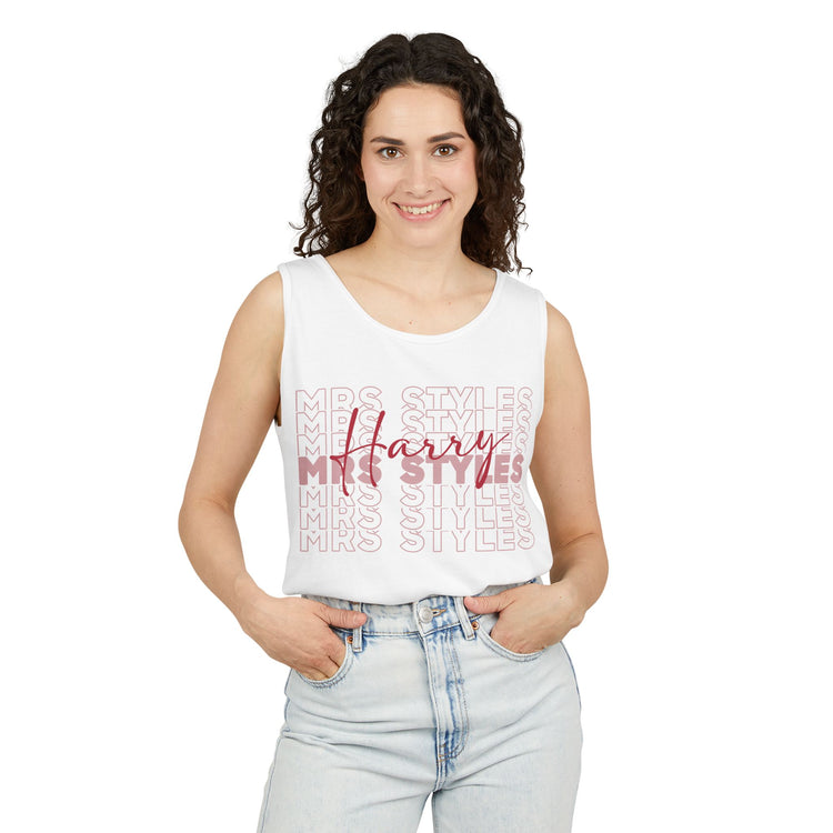 Mrs. Styles Unisex Garment-Dyed Tank Top - Fandom-Made