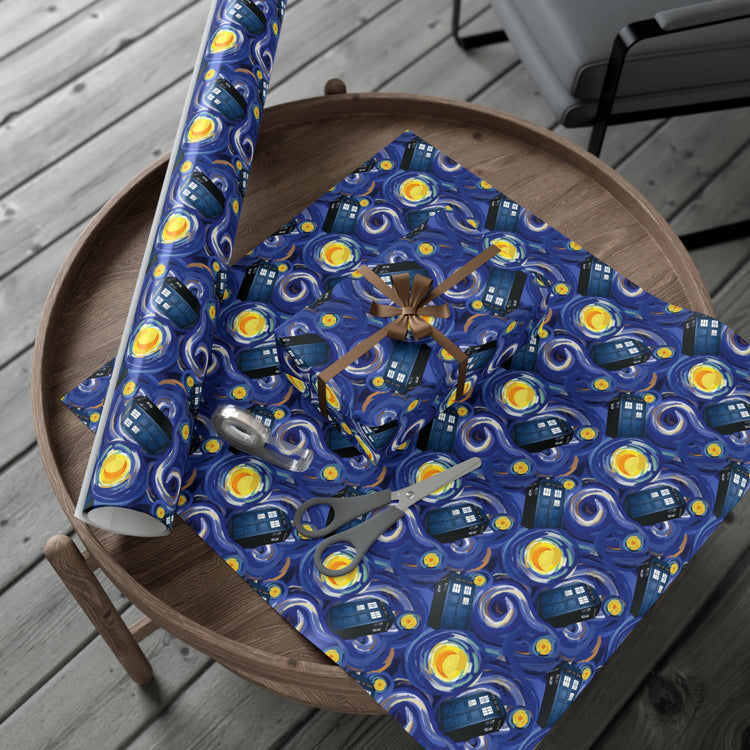 Tardis Night Gift Wrap