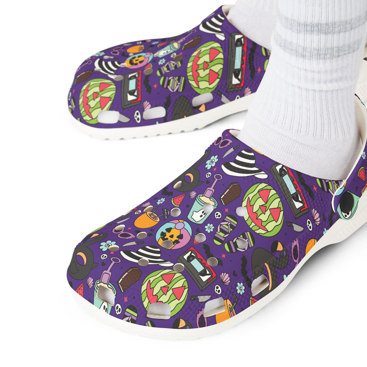 Summerween Vibes Rubber Clogs