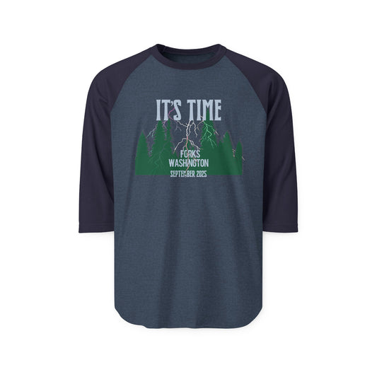 It's Time 3/4 Raglan Shirt - Fandom-Made