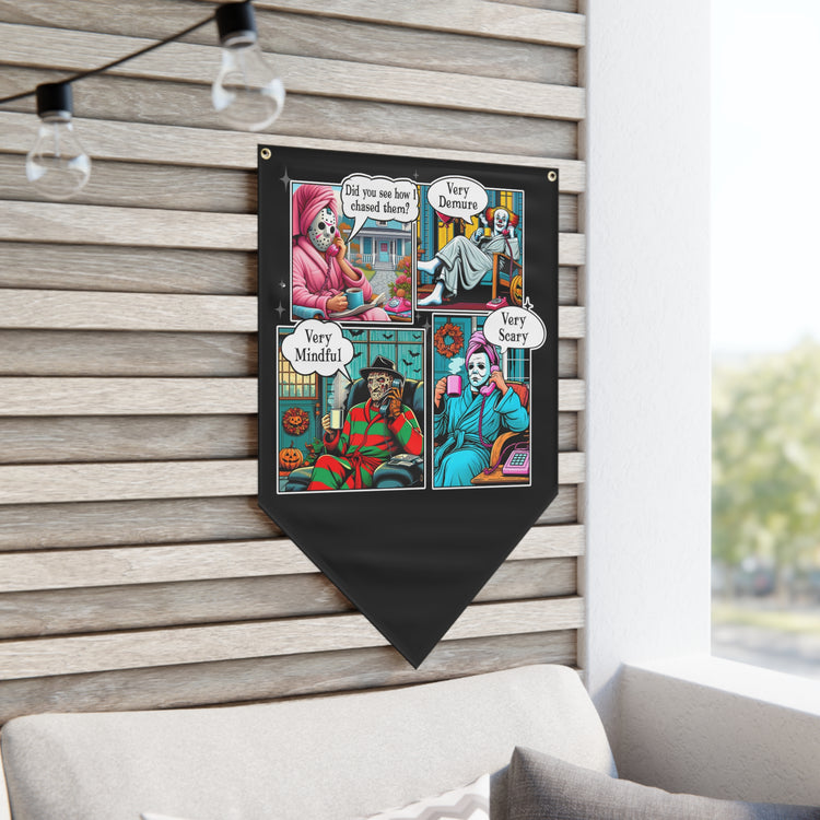 Very Demure Very Mindful Very Scary Pennant - Fandom-Made