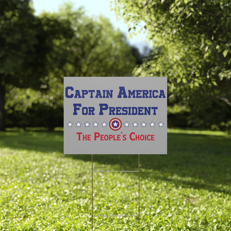 Captain America For President Yard Sign