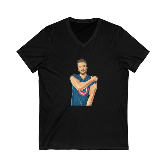 Chris Evans V-Neck T-Shirt - Fandom-Made