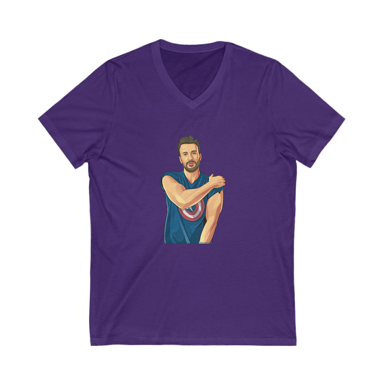 Chris Evans V-Neck T-Shirt - Fandom-Made