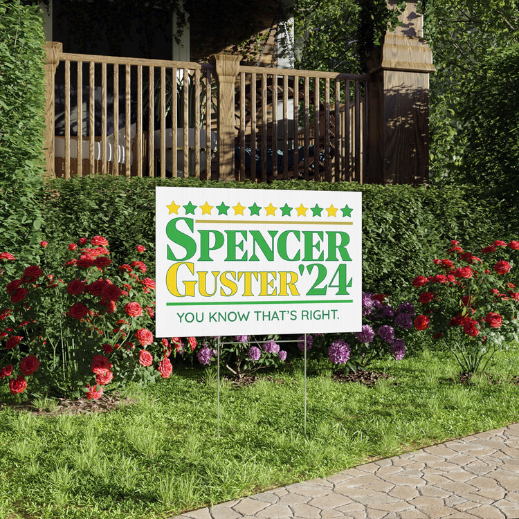 Spencer Guster '24 Lawn Sign