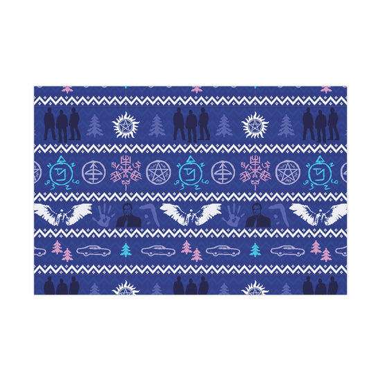 Supernatural Ugly Christmas Sweater Gift Wrap - Fandom-Made