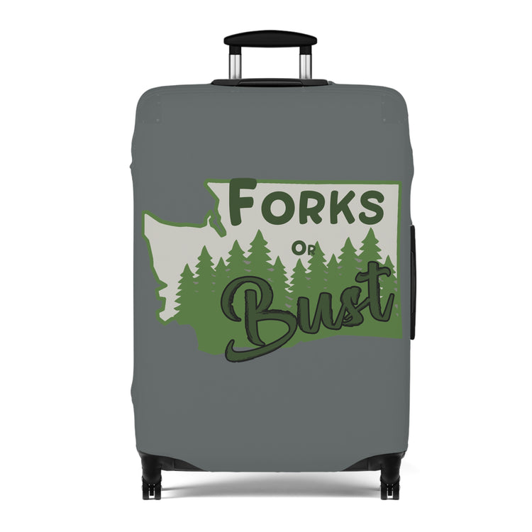 Forks Or Bust Luggage Cover