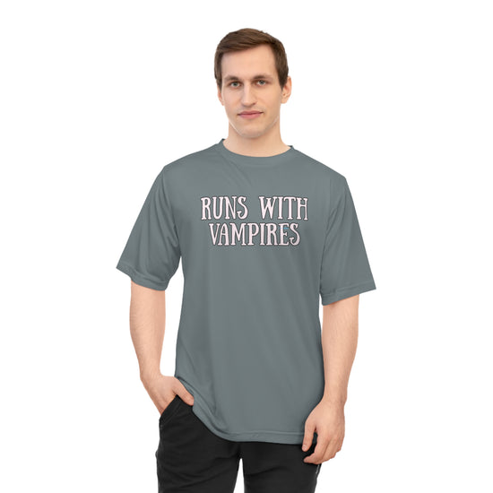 Runs With Vampires Performance T-shirt - Fandom-Made