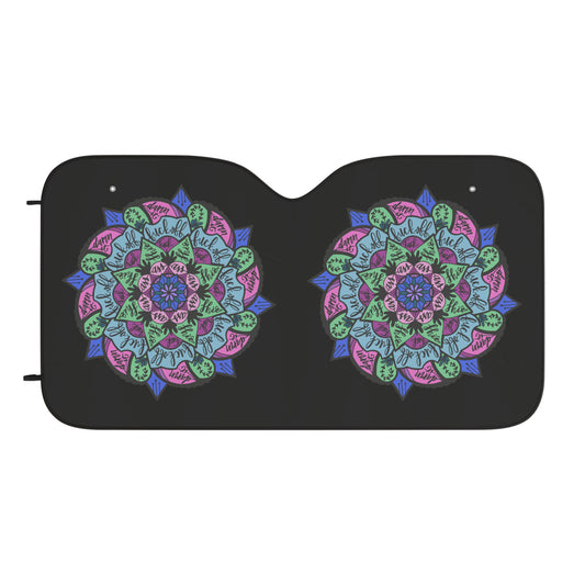 Profanities Mandala Car Sun Shades - Fandom-Made