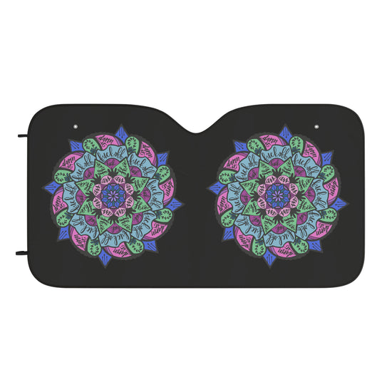 Profanities Mandala Car Sun Shades - Fandom-Made