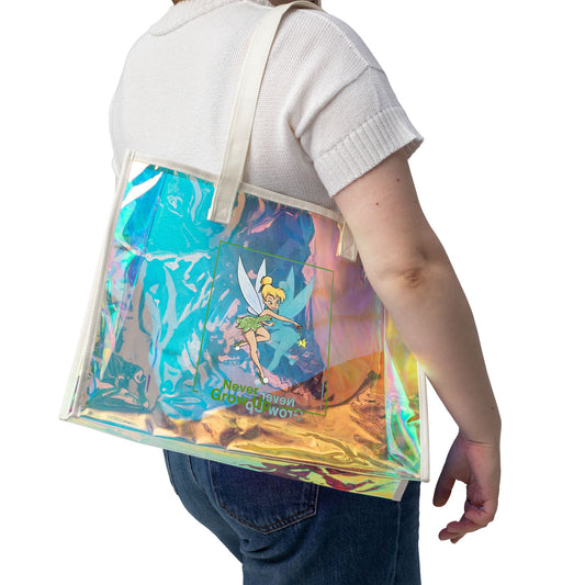 Never Grow Up Holographic Tote Bag - Fandom-Made