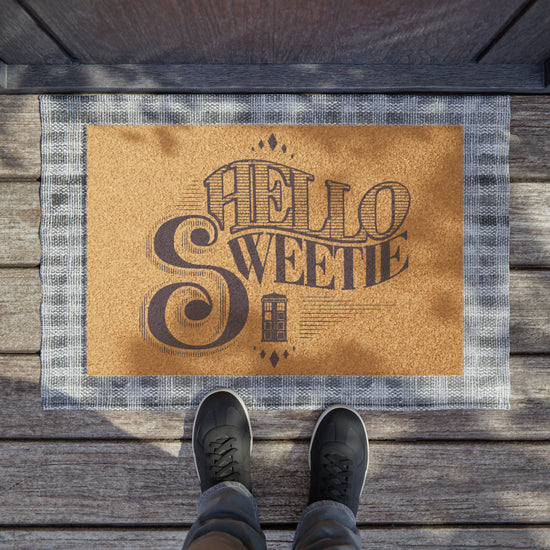 Hello Sweetie Doormat - Fandom-Made
