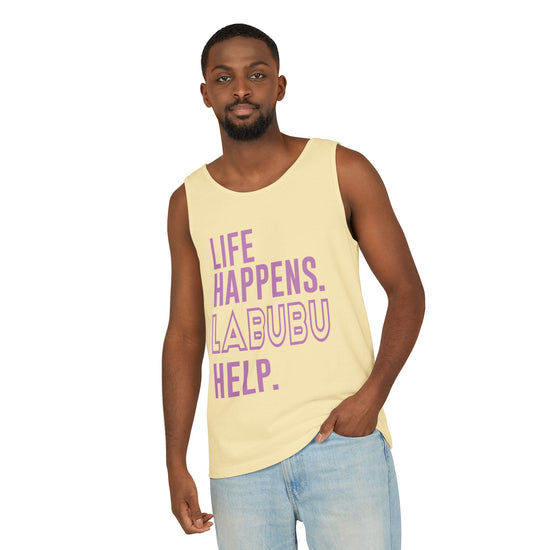 Life Happens Labubu Help Tank Top - Fandom-Made