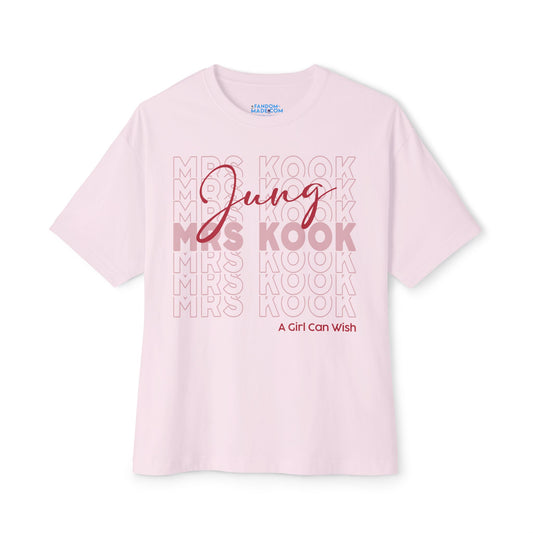 Mrs. Jung Kook Unisex Oversized Boxy Tee