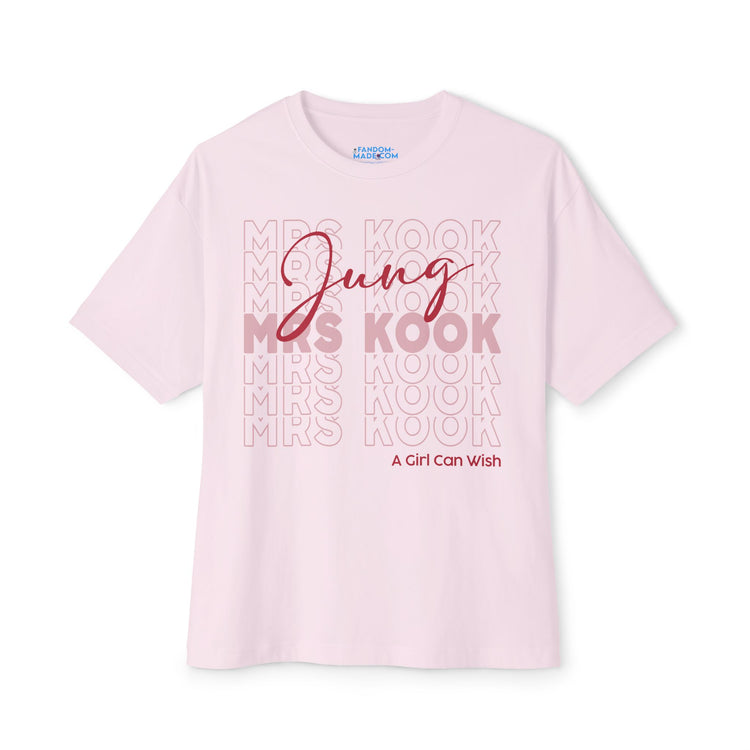 Mrs. Jung Kook Unisex Oversized Boxy Tee