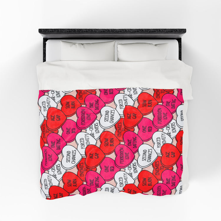 Conversation Tropes Velveteen Plush Blanket