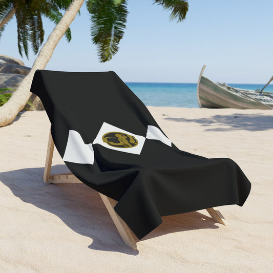 Black Power Ranger Beach Towel - Fandom-Made