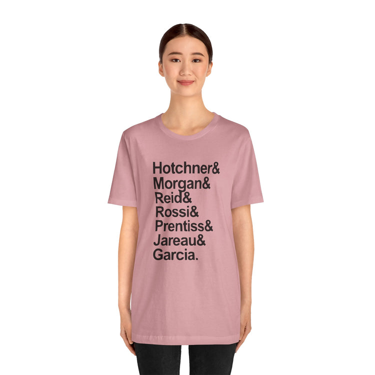 Criminal Minds Names Unisex T-Shirt - Fandom-Made