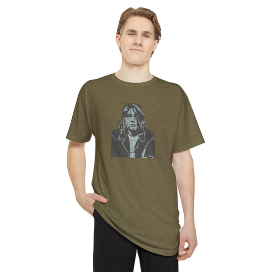 Kurt Cobain Unisex Long Body Tee - Fandom-Made