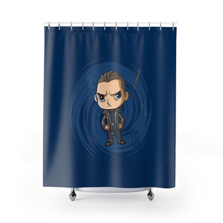 Timey Wimey Ninth Doctor Shower Curtains - Fandom-Made