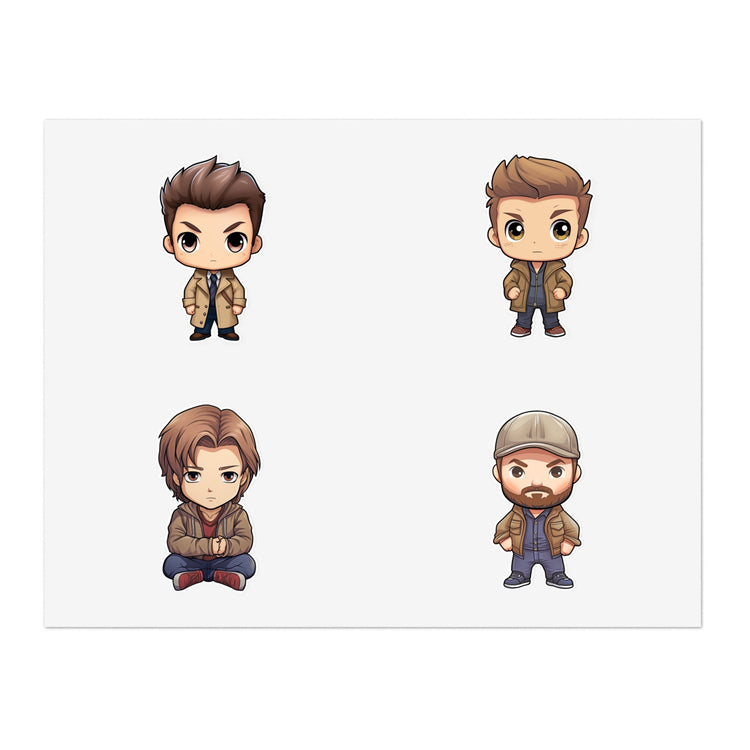 Supernatural Small Stars Sticker Sheet - Fandom-Made