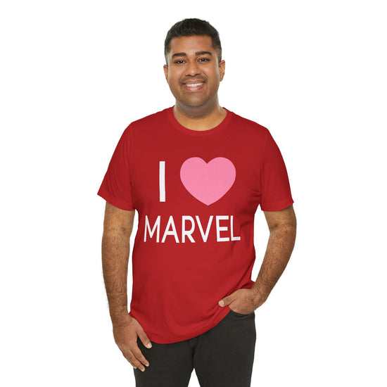 I Love Marvel Unisex T-Shirt - Fandom-Made