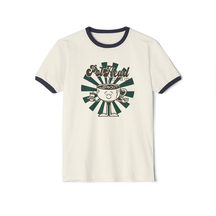 Pothead Coffee Co Ringer T-Shirt - Fandom-Made