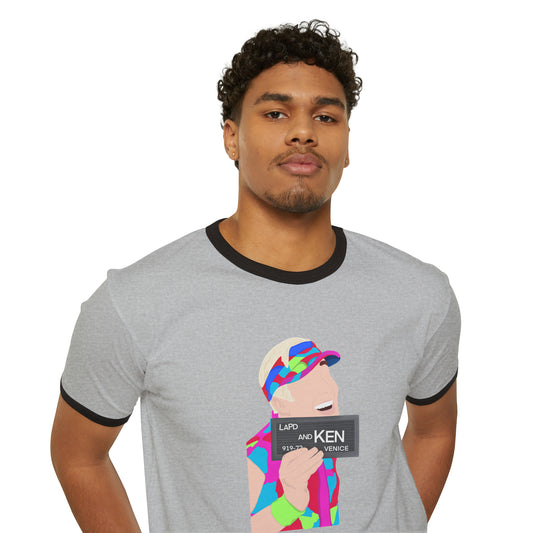 Mugshot Ken Ringer T-Shirt - Fandom-Made