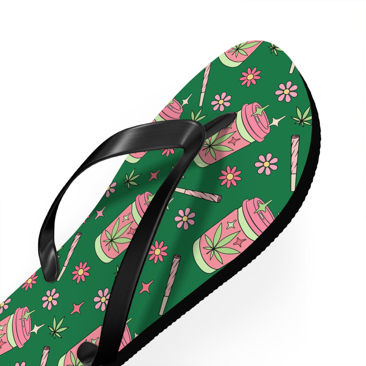 Highly Caffeinated All Over Print Flip Flops - Fandom-Made